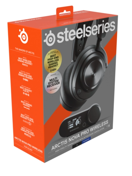 SteelSeries Arctis Nova Pro Wireless – активное шумоподавление – микрофон ClearCast