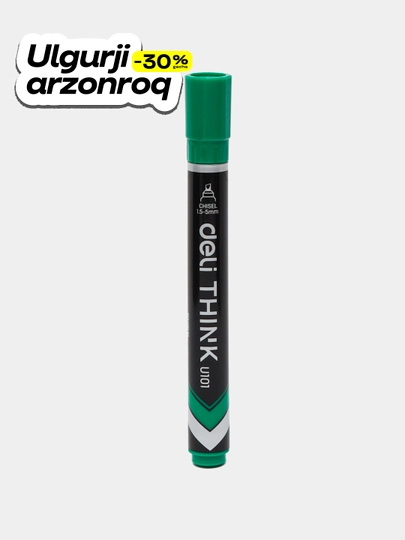 Doimiy qirrali marker Deli 10150, yashil - 
