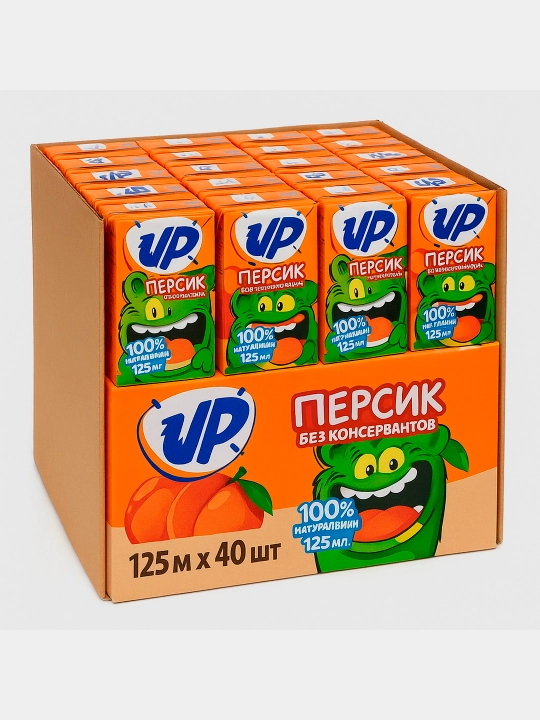 UP Shaftoli sharbati, 125 ml x 40 ta - 