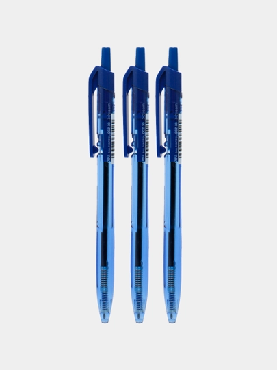 Ручка шариковая (синий) "Deli" EQ02130 3 штук