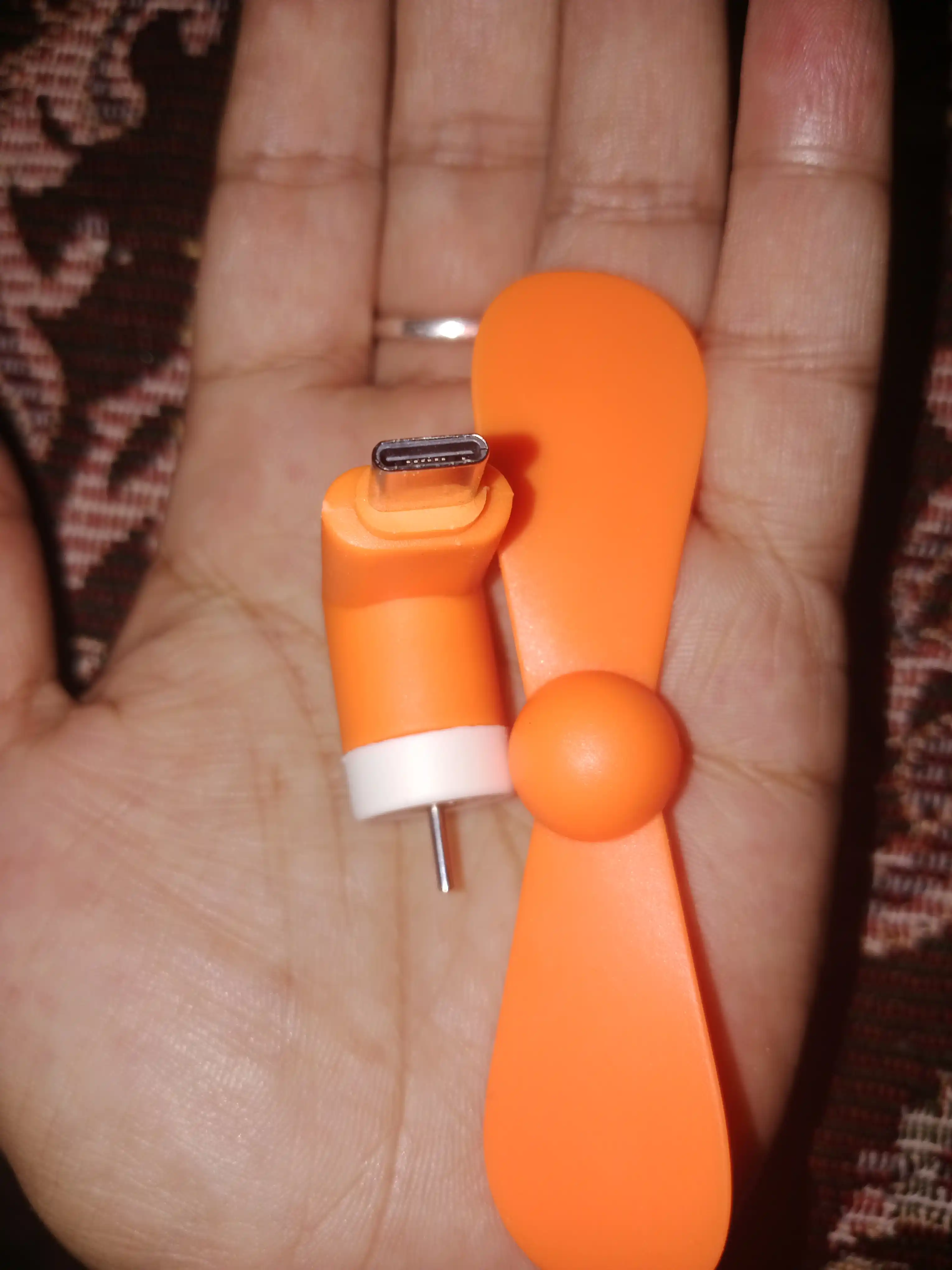 Portativ mini USB ventilyator, universal, Type-C, Micro, Lightining