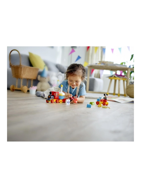 LEGO DUPLO 10941 Mikki va Minni bayram poezdi konstruktori, 22 dona detal