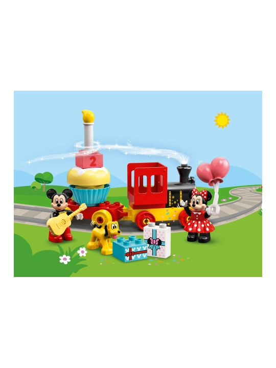 LEGO DUPLO 10941 Mikki va Minni bayram poezdi konstruktori, 22 dona detal