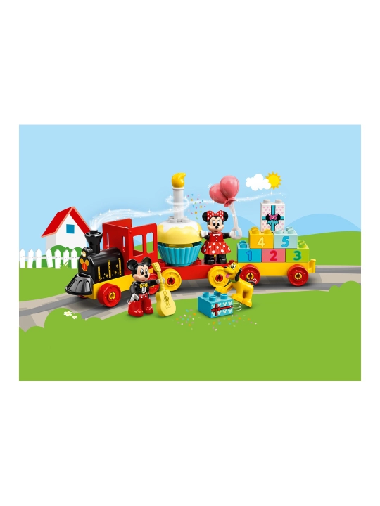 LEGO DUPLO 10941 Mikki va Minni bayram poezdi konstruktori, 22 dona detal