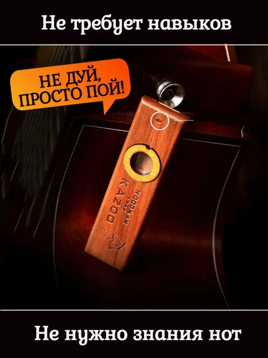 Деревянная флейта казу, музыкальное просвещение, досуг и развлечения