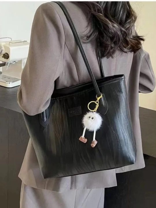 Ayollar sumkasi, shopper, yelkama, kundalik, sig'imli, ish va o'qish uchun A4, ekocharm