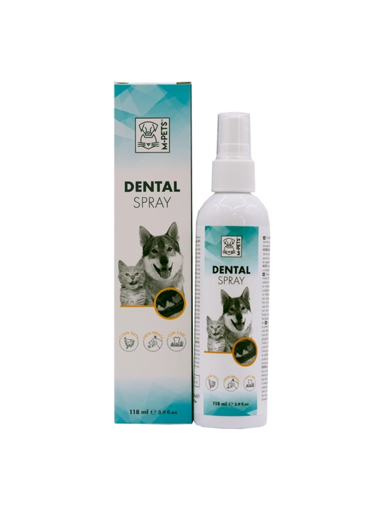 M-Pets Dental Spray — itlar uchun og‘iz bo‘shlig‘i spreyi, 118 ml - 