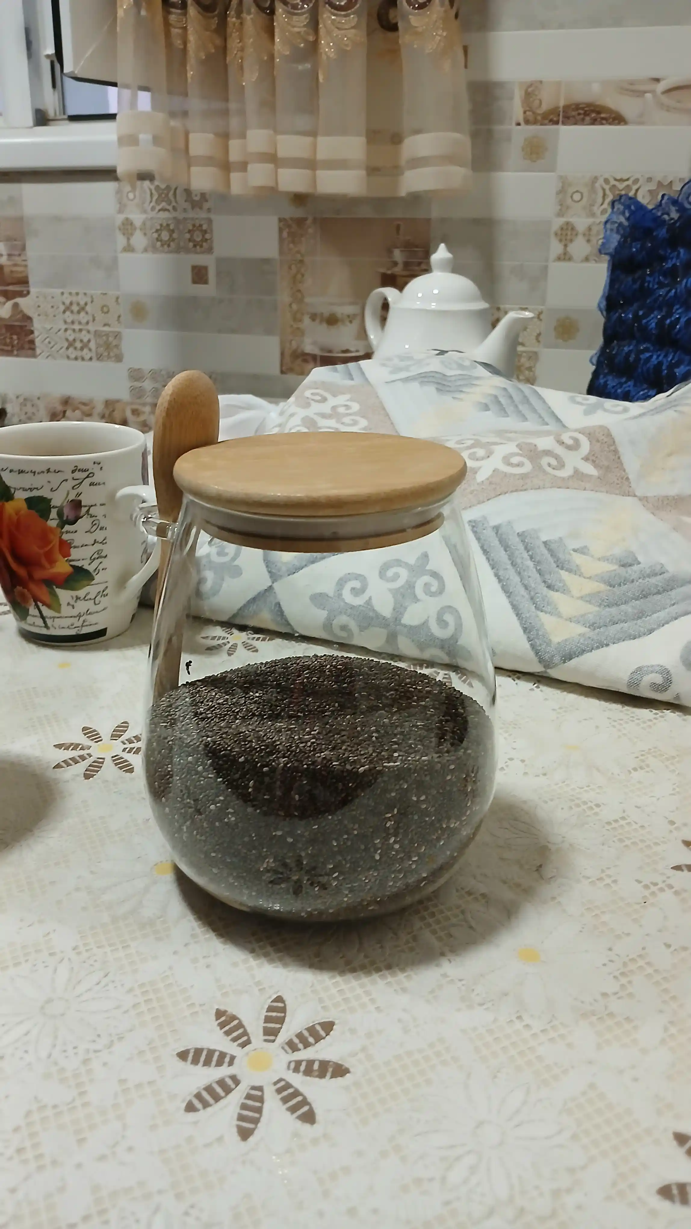 Chia urug'lari, tabiiy qora, urtacha tozalash 97%, Вiolavka, 400 gr