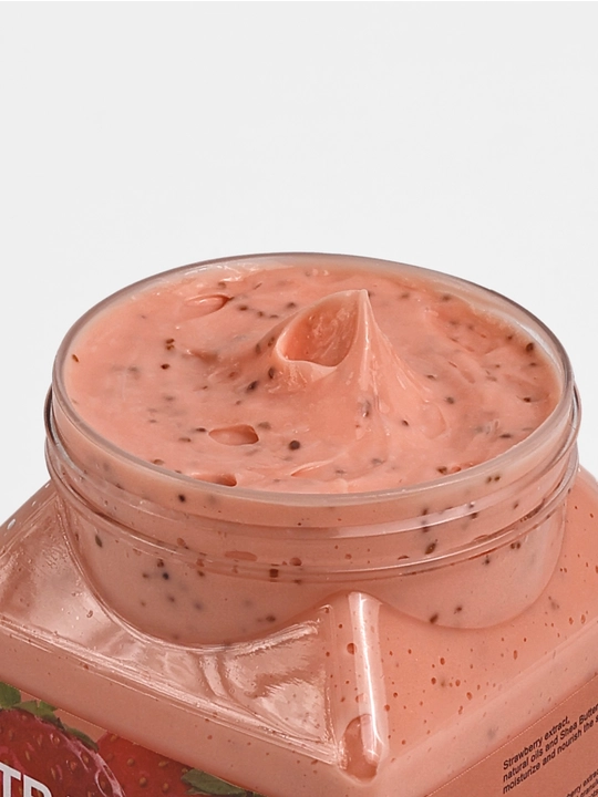 Скраб для лица и тела Wokal Sherbet Body Scrub, с экстрактом малины и клубники, 500/350 гр