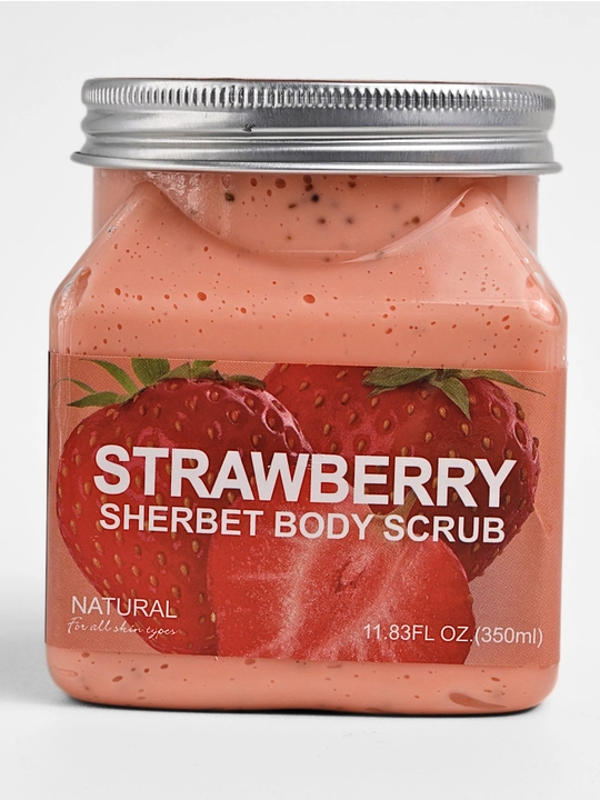 Скраб для лица и тела Wokal Sherbet Body Scrub, с экстрактом малины и клубники, 500/350 гр