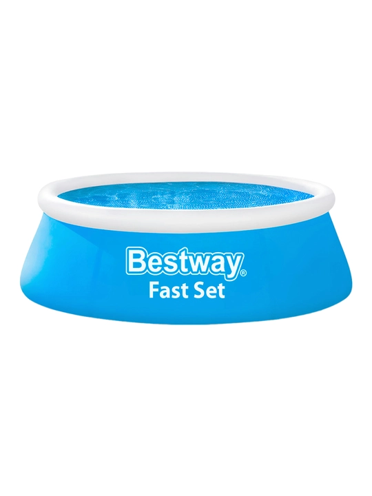 Bestway Fast Set puflanadigan basseyni, 940-5377 litr, bolalar va kattalar uchun, mustahkam PVXdan 