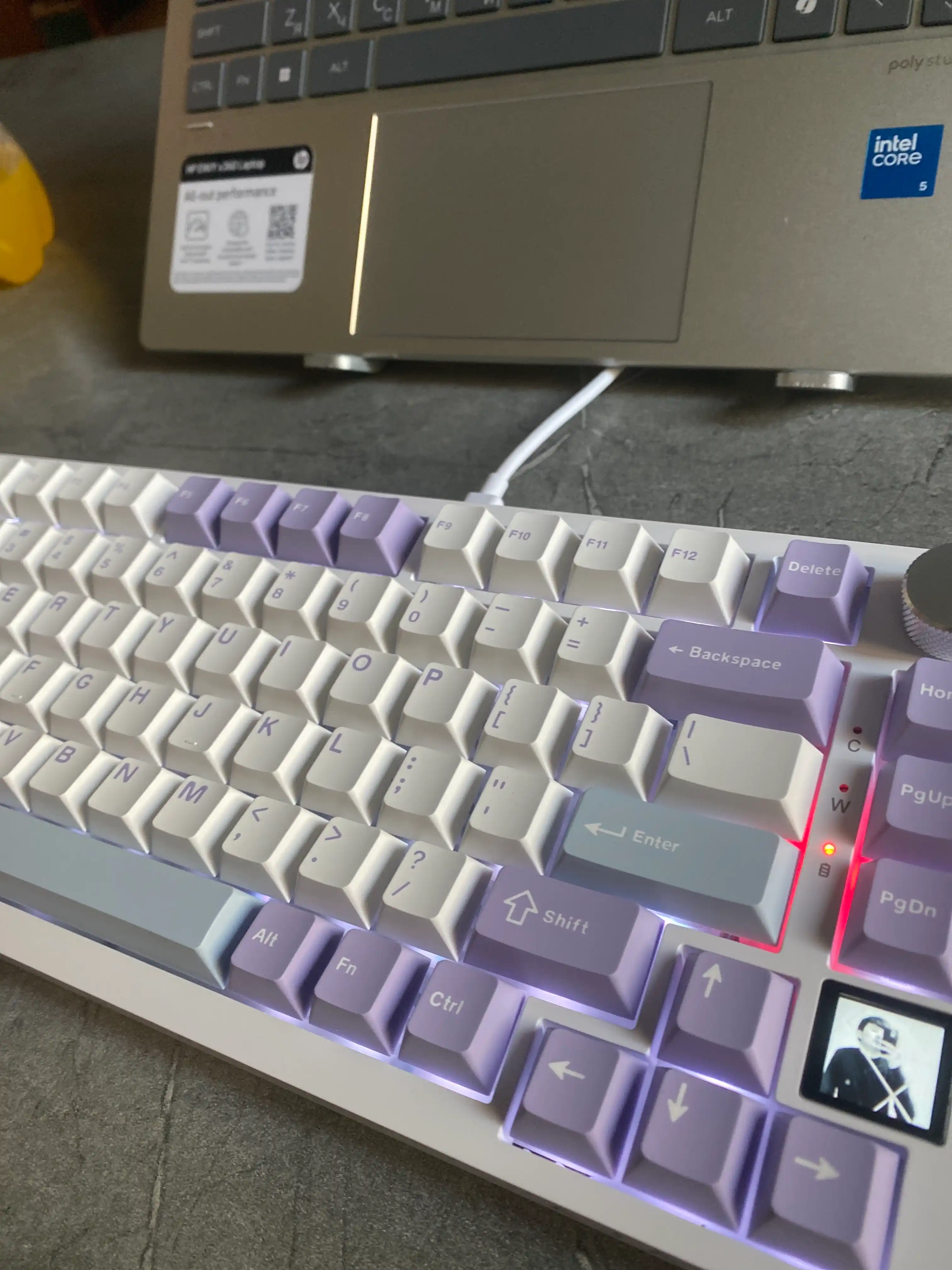 AJAZZ AK820 Pro mexanik klaviaturasi, o‘yin, simli, simsiz, Bluetooth, RGB