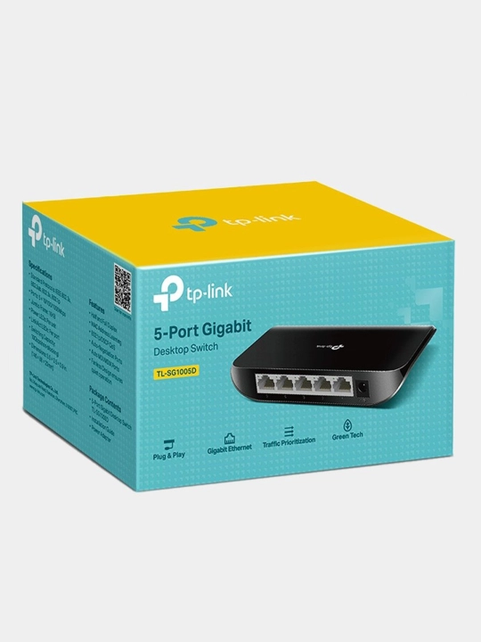 Гигабитный коммутатор свитч TP-Link с 5-8-16-24-48-портовый