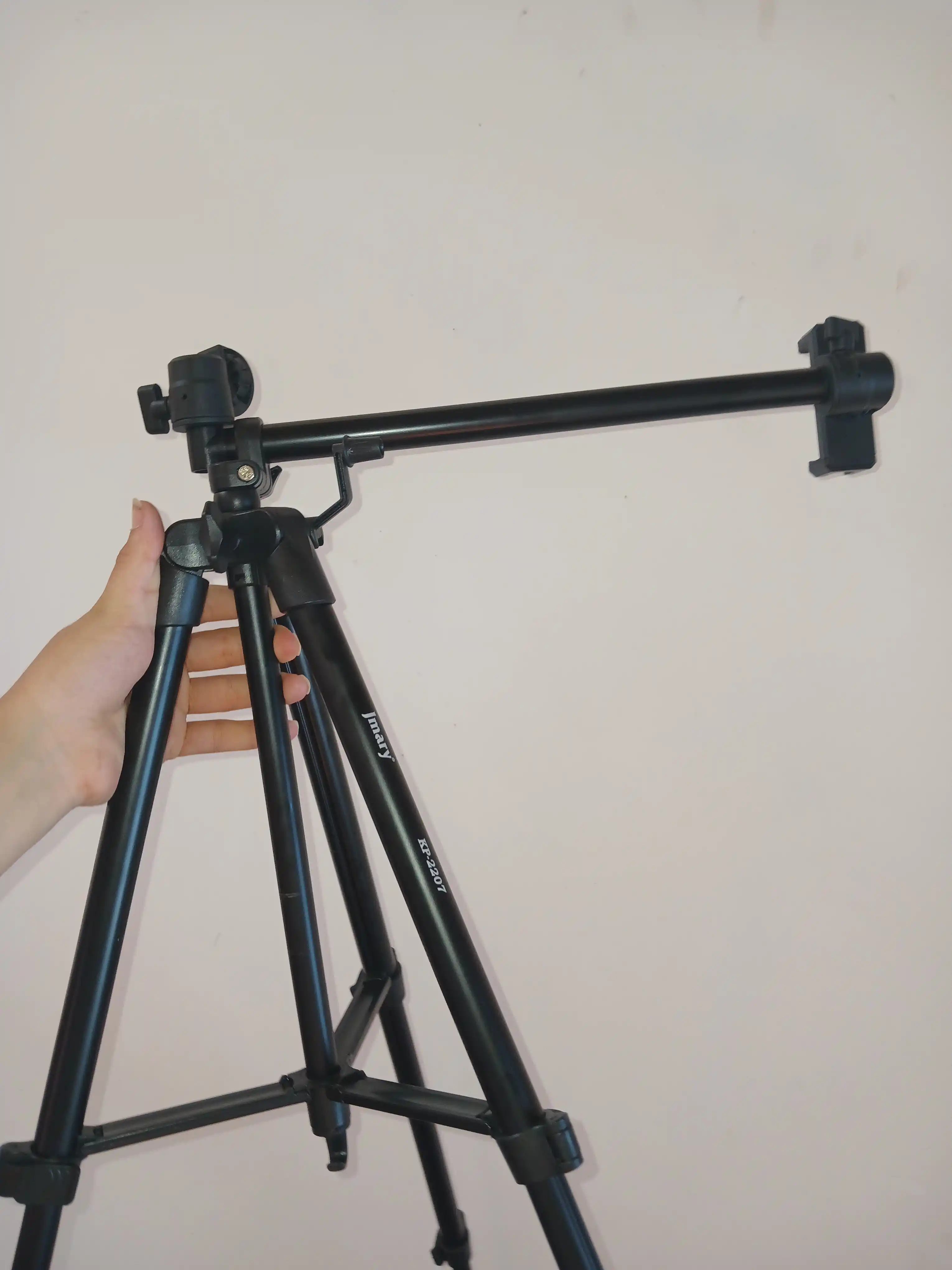 Jmary KP-2207 tripod, telefon va kamera ushlagichi bilan Pol, 1330 mm