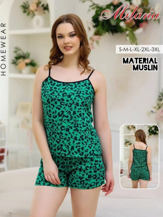 Komplekt pijama ayol va qizlar uchun, Milana brendidan muslin material - 
