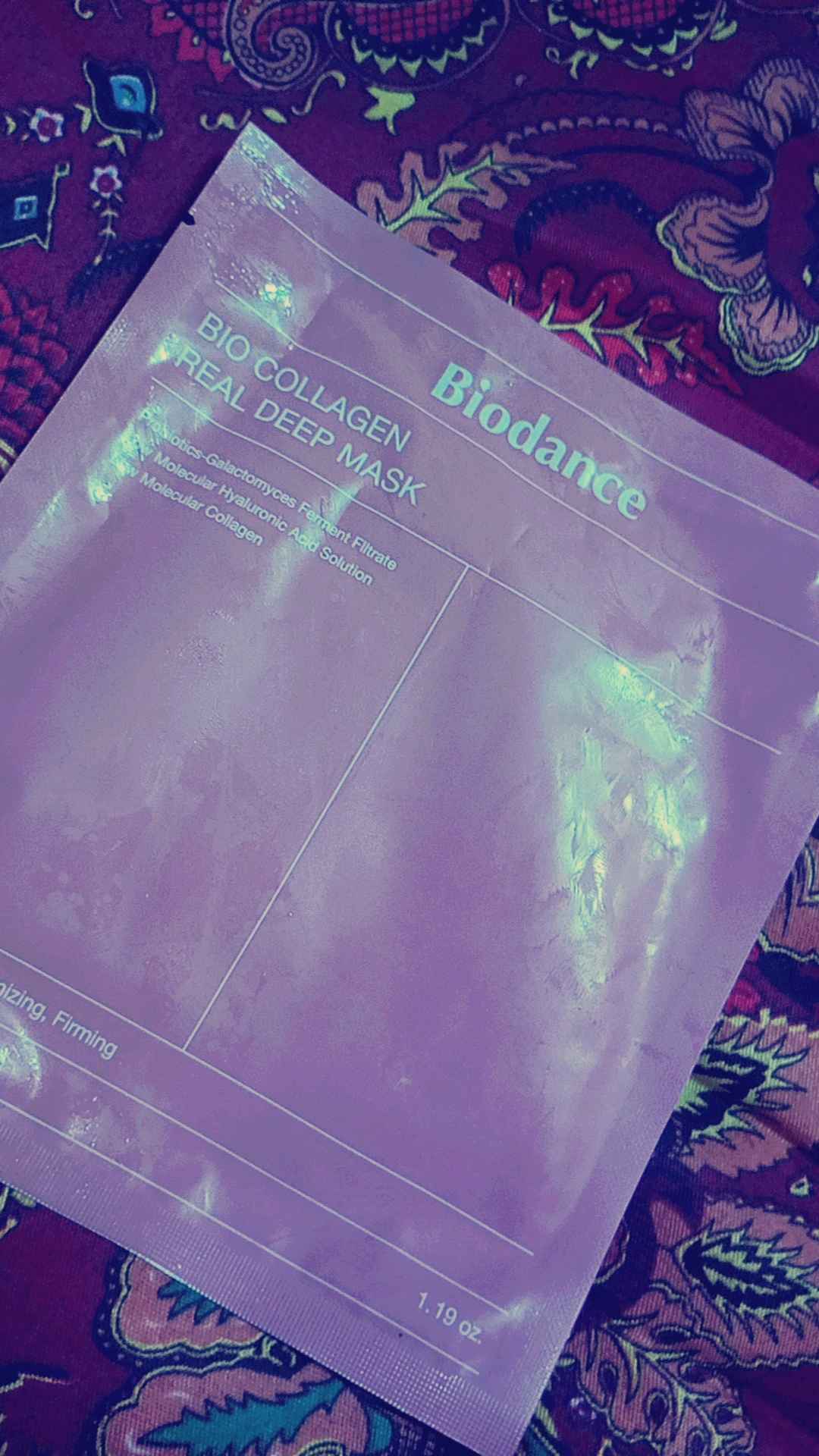 Maska Biodance,yuz uchun niqob,terining elastikligi uchun kollagenli tungi gidrogel niqobi