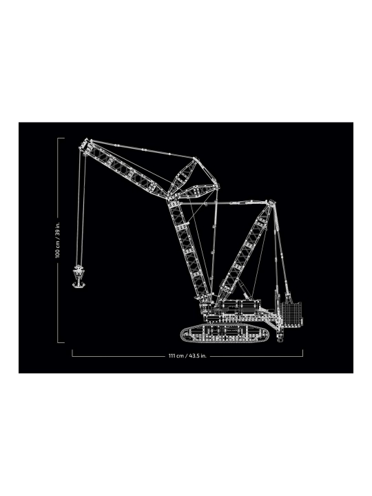 LEGO Technic 42146 Liebherr LR 13000 g‘ildirakli krani konstruktori, 2883 dona