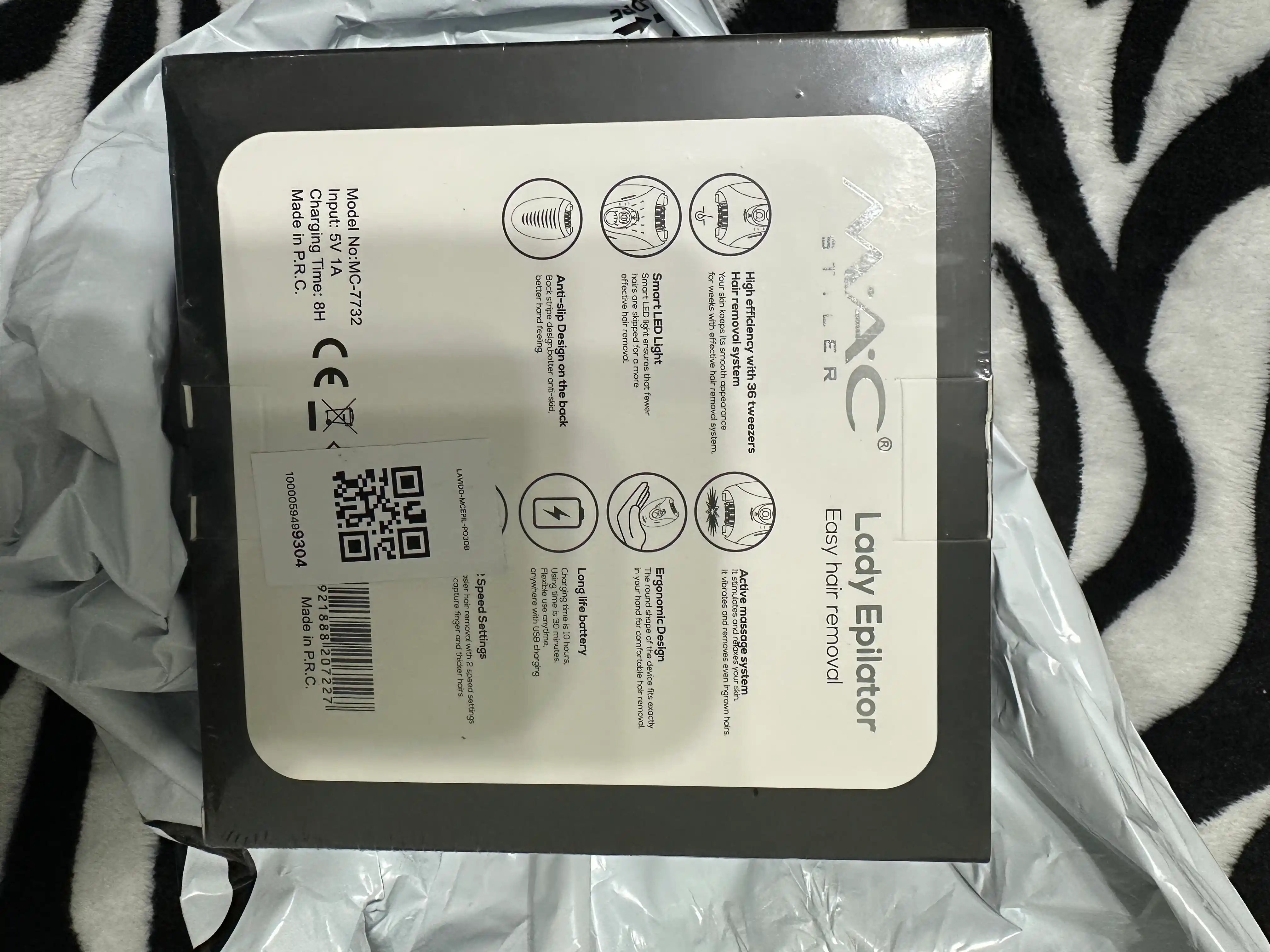 Simsiz epilyator M.A.C. Styler, ayollar uchun professional depilyator