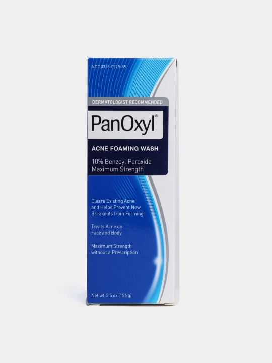 PanOxyl Acne Foaming Wash – Oqartiruvchi yuzni yuvish geli, 10% benzoyl peroksid – 156 ml