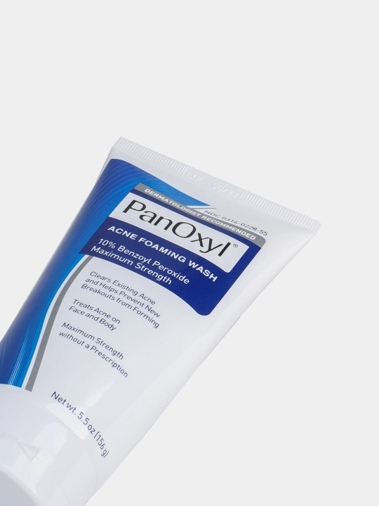 PanOxyl Acne Foaming Wash – Oqartiruvchi yuzni yuvish geli, 10% benzoyl peroksid – 156 ml