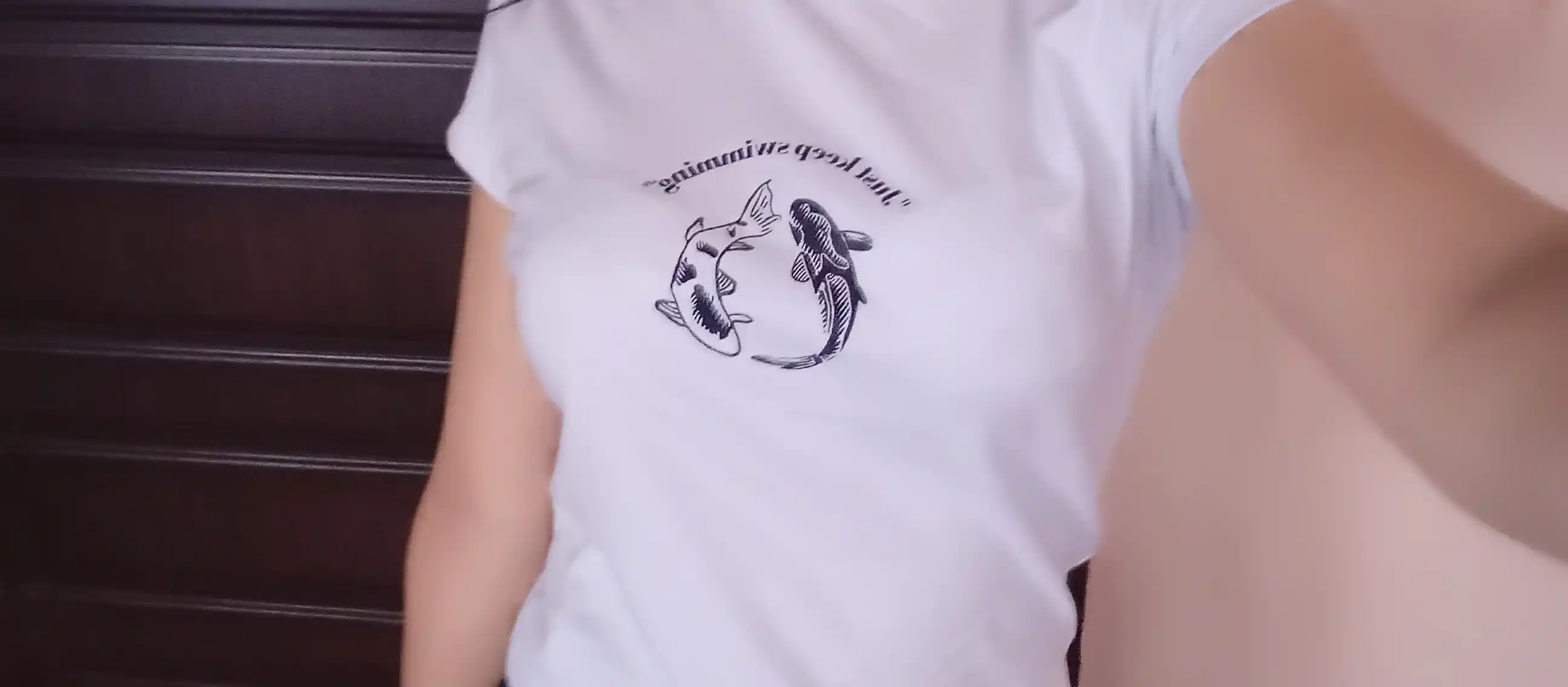 Tопик для женщин, 100% хлопок с принтом, HUJA
