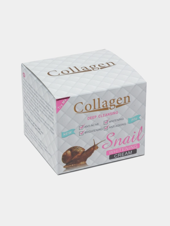 Krem yuz uchun Collagen, oqartiruvchi, aknega va qarishga qarshi, 4 tasi 1 da, 80 g