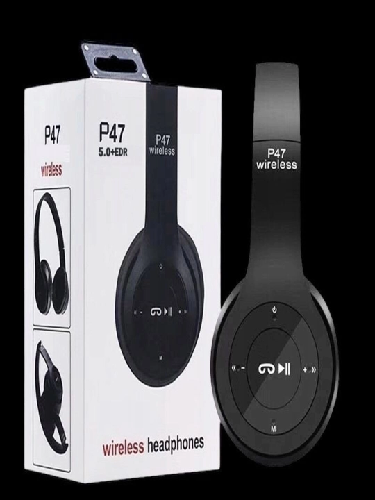 Simsiz Bluetooth quloqchinlar P47, mikrafon, radio va fleshkali