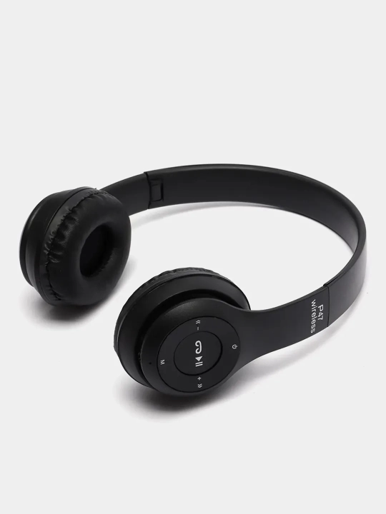Simsiz Bluetooth quloqchinlar P47, mikrafon, radio va fleshkali