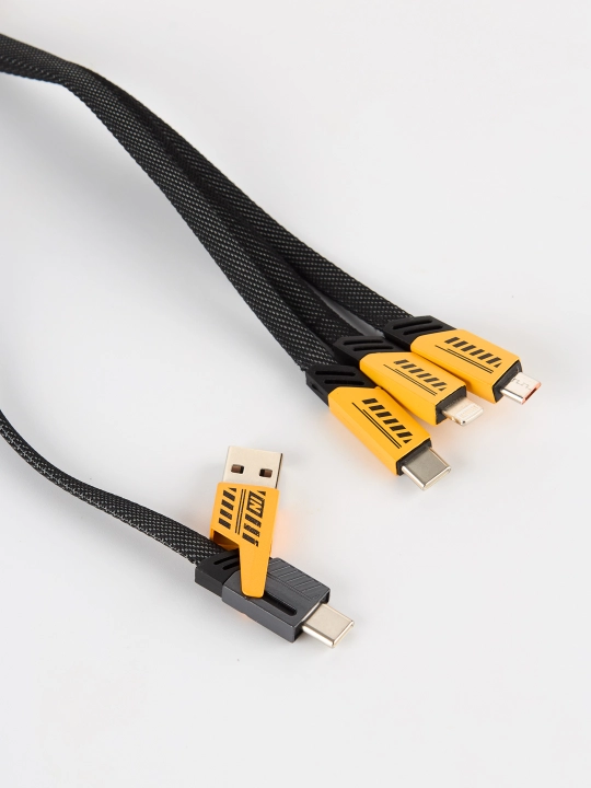 Универсальный зараядный кабель 3 в 1 iPhone, Micro USB, Type-C - 