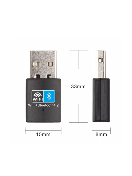 WI-FI адаптер, Bluetooth адаптер, без помех, 150 - 1300 Мбит, с, Wi-Fi + Bluetooth  2 в 1