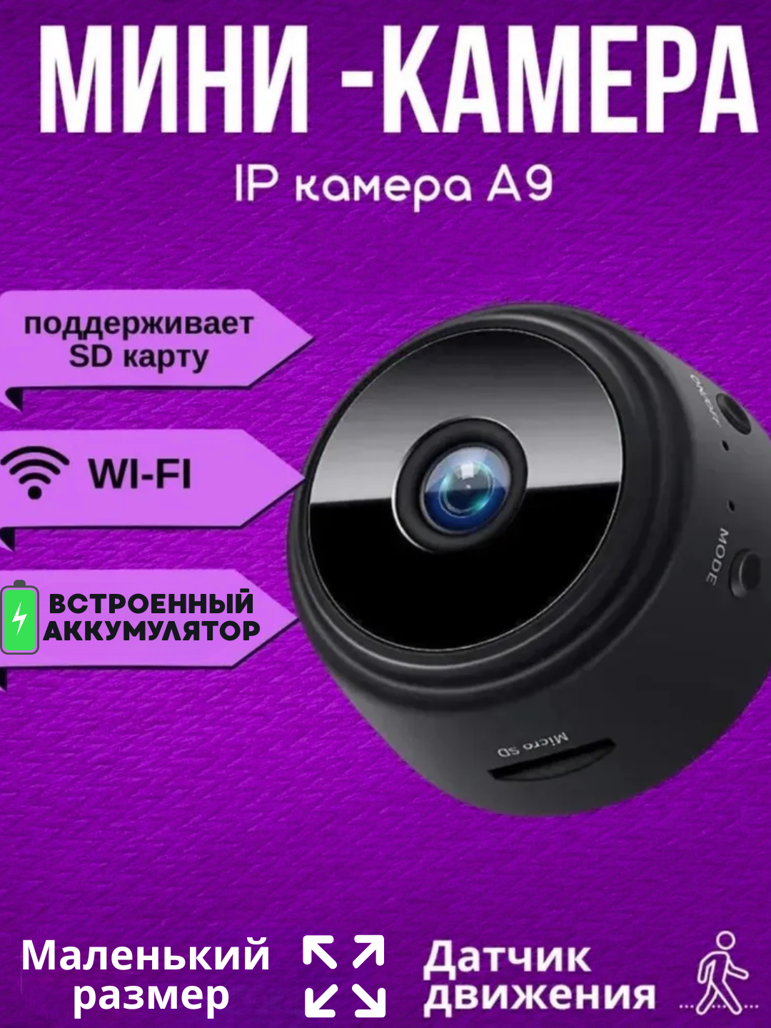 Мини WiFi Камеры для дома и для собственной безопасности - 