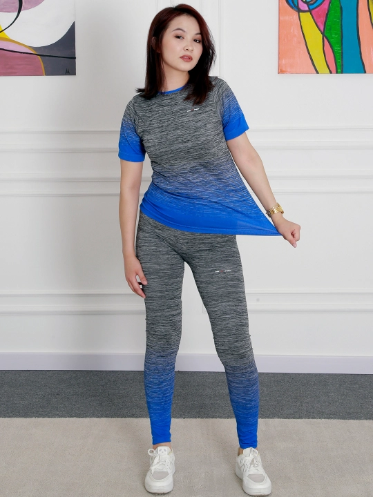 Ayollar fitnes sport kostyumi, losina va top, standart o‘lcham S-M-L-XL