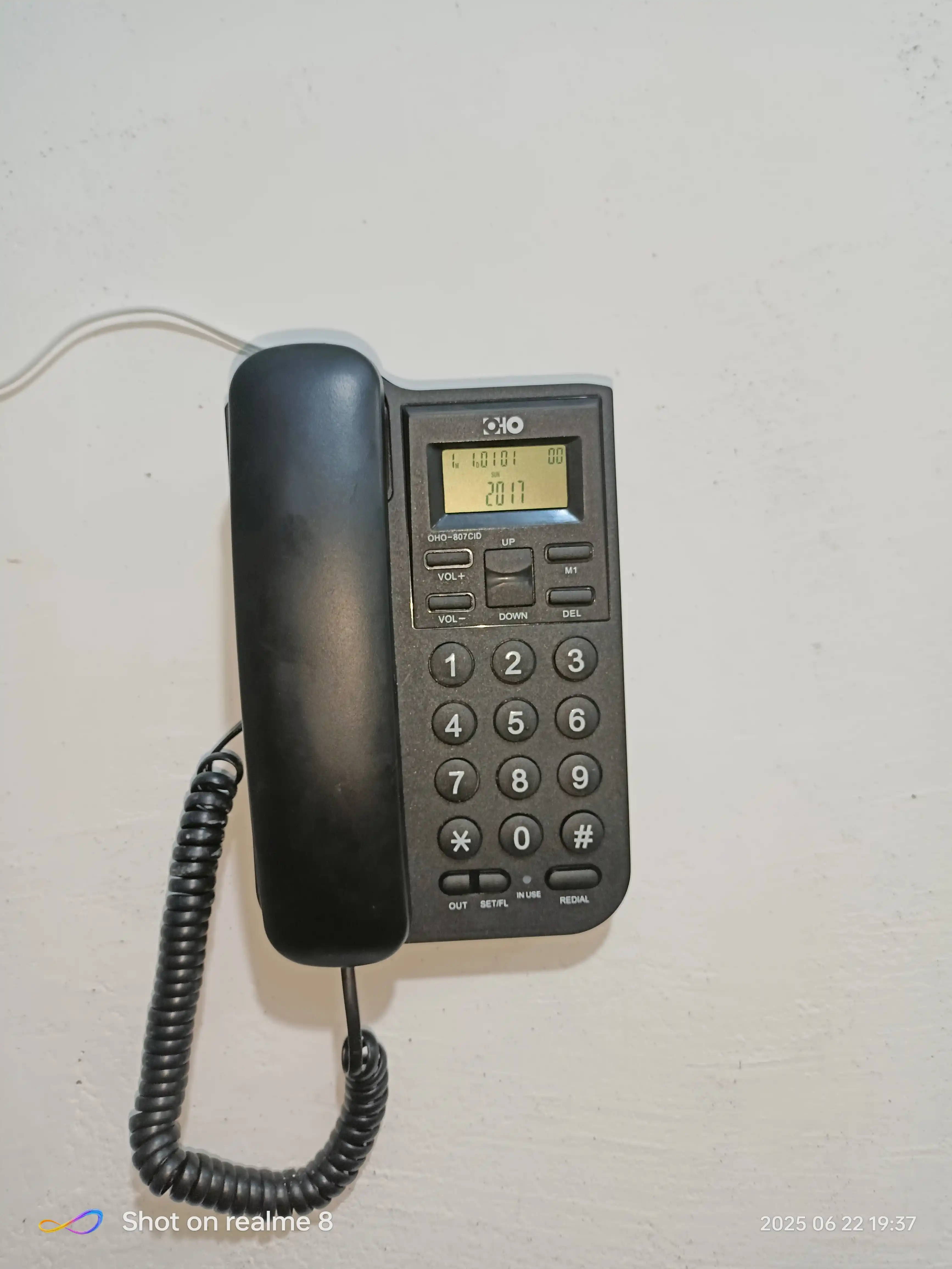 Simli uy telefoni  OHO-807 CID