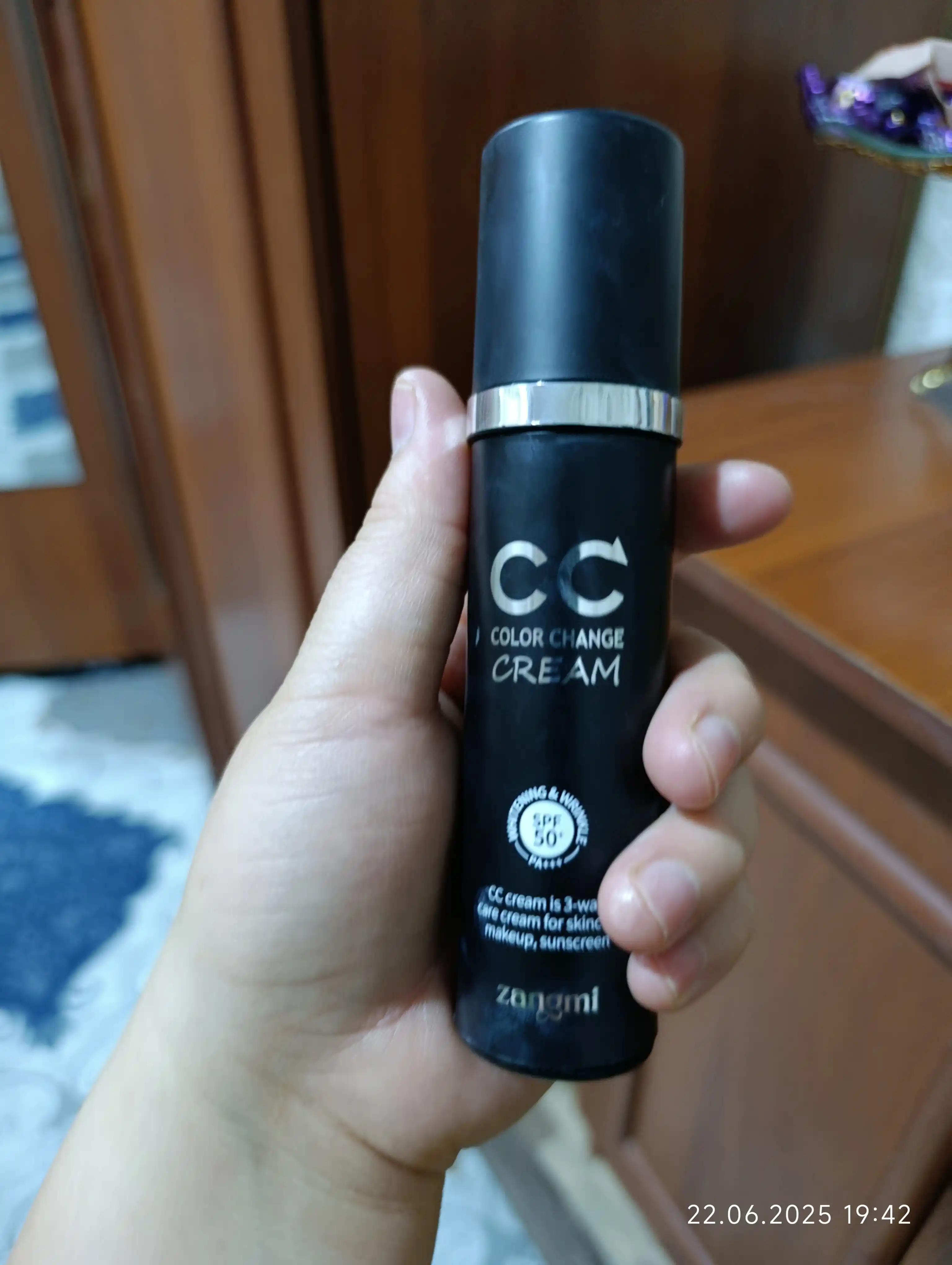 СС крем, тонизирующий, с защитой от солнца SPF 50+ PA+++, Zangmi, 50 мл