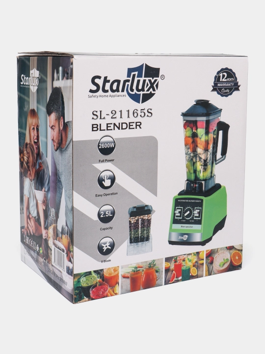 Statsionar blender, kofe maydalagich, meva, sabzavot va go‘sht maydalagich Starlux
