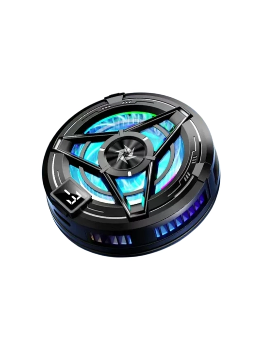 Игровой кулер для телефона, Type-C, магнит + зажим, RGB, дисплей