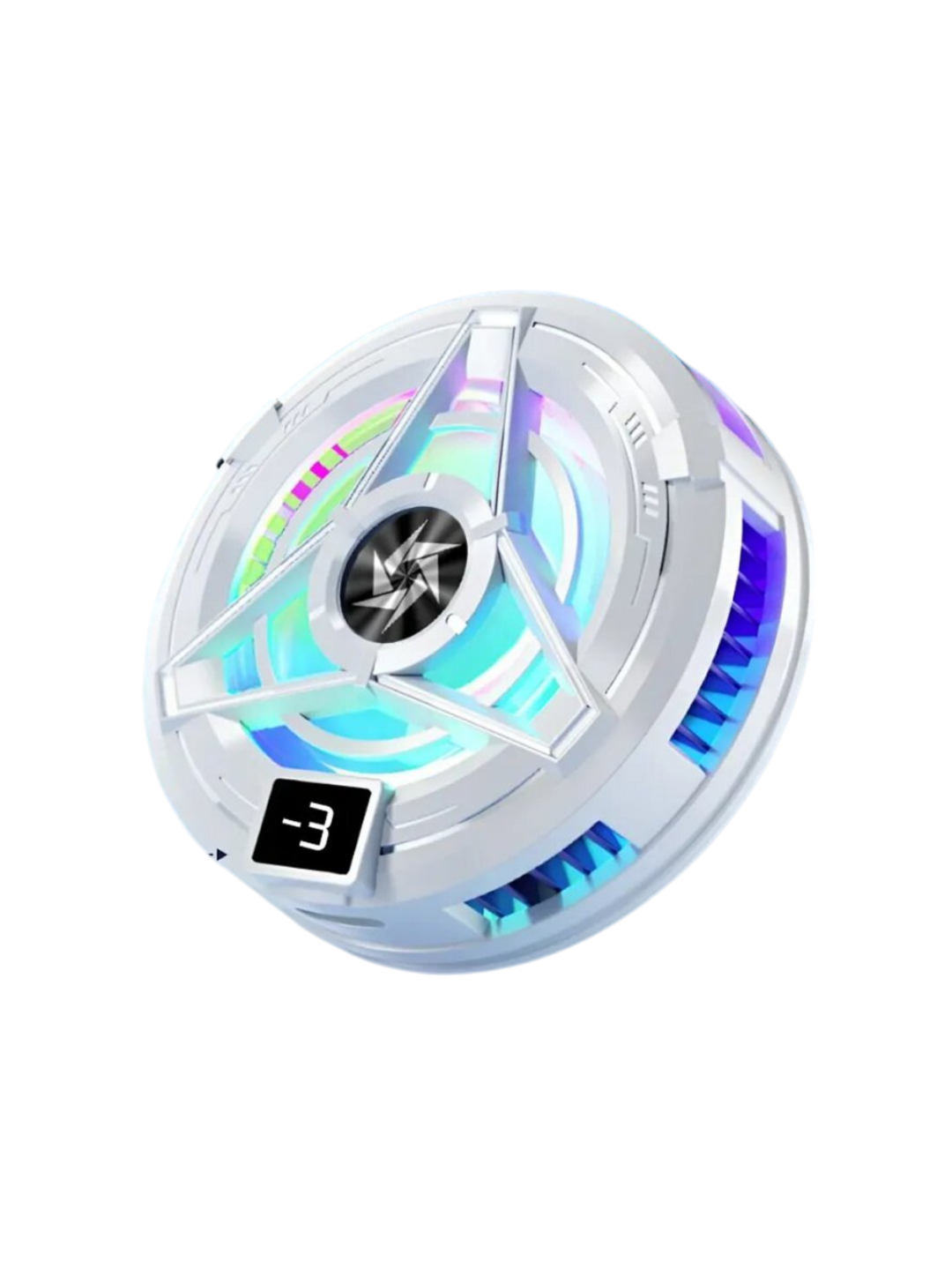 Игровой кулер для телефона, Type-C, магнит + зажим, RGB, дисплей