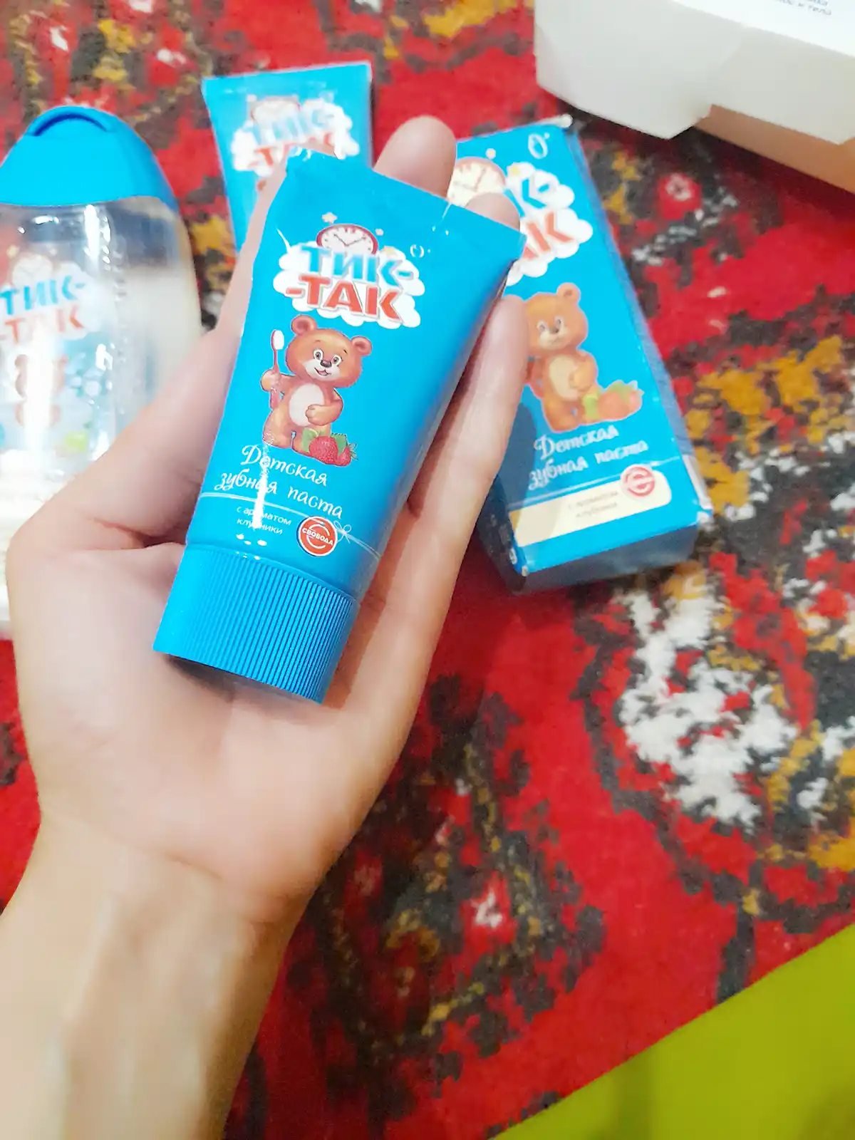 Tish pastasi Tik-Tak, qulupnay aromati bilan, 62 gr