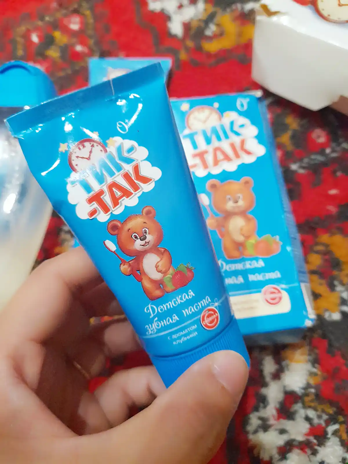 Tish pastasi Tik-Tak, qulupnay aromati bilan, 62 gr