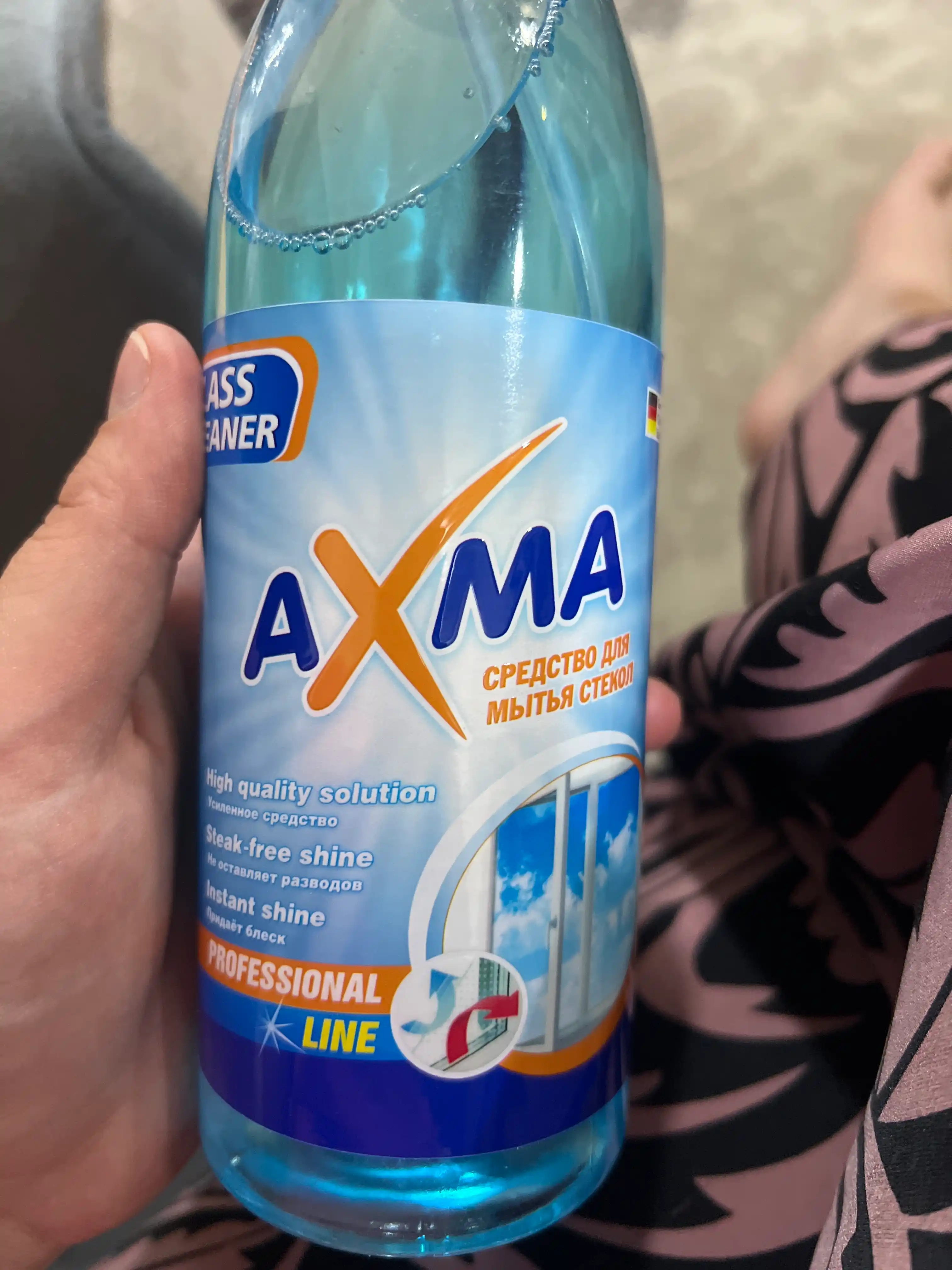 Средство для мытья стёкол Axma Professional Line Glass Cleaner, 500 мл