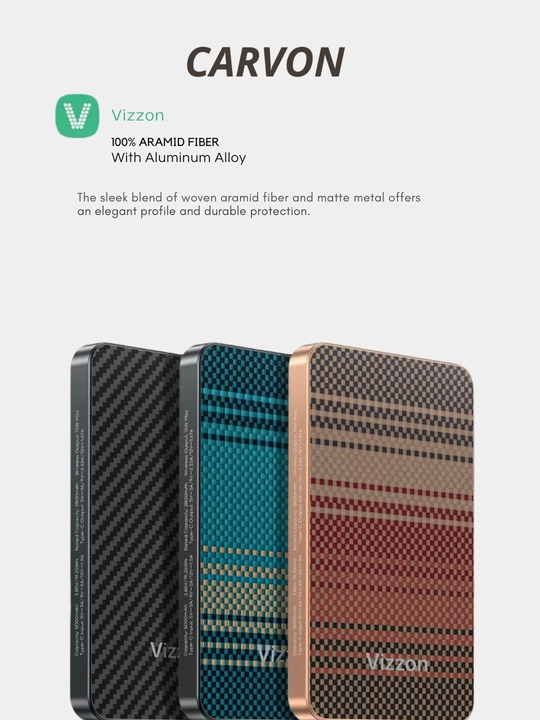 Vizzon, Simsiz quvvatlagich ultra yupqa, 5000 mAh