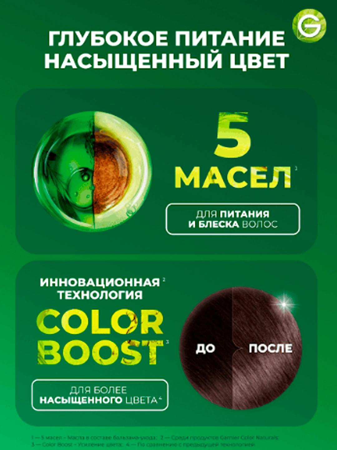 Soch uchun bo'yoq Garnier Color Naturals, ton 5.12 Muzli och shaten ...