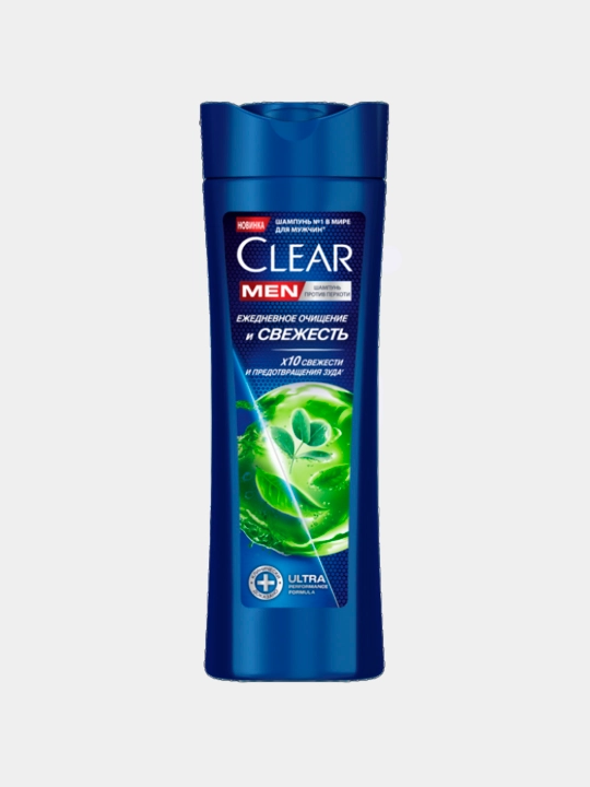 Шампунь для волос Clear Men, ежедневное очищение и свежесть, 380 мл
