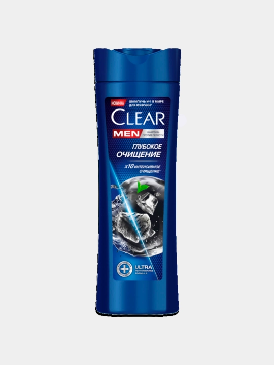 Шампунь для волос Clear Men, глубокое очищение, 380 мл