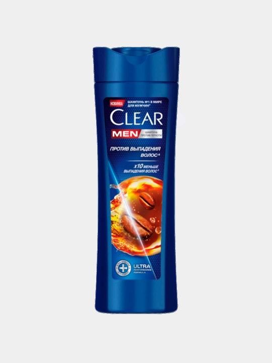 Шампунь CLEAR MEN против перхоти и выпадения волос с кофеином, 180 мл