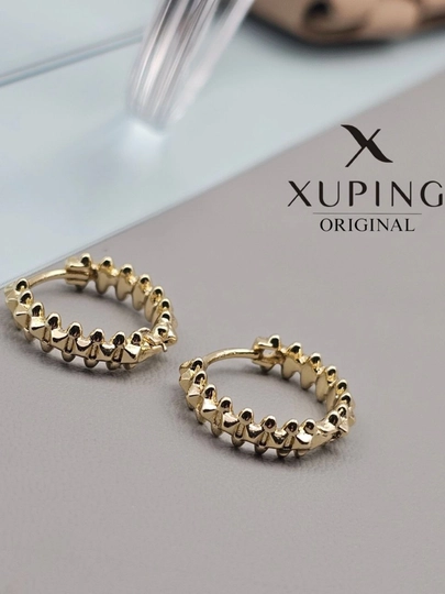 Кольцевые серьги для девочек и женщин, Xuping — 1001PRT-XUPINGK-СВЕТЛОР