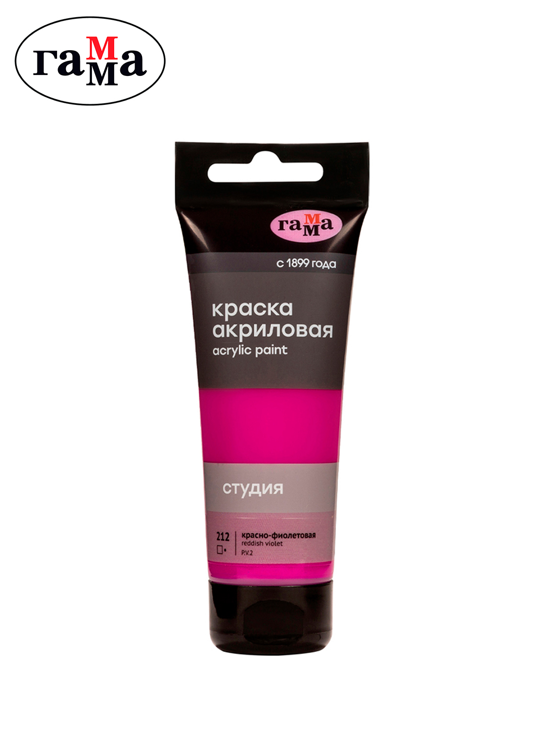 Badiiy akril bo'yoq Gamma "Studio", 75ml, qizil-binafsha,280220212 - 