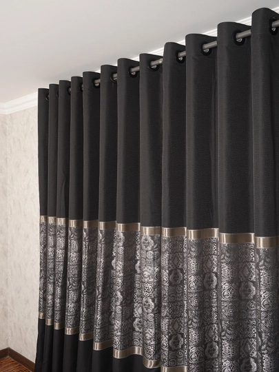 Qalin parda, parter Pano - 3 m x 3 m, qadoqda 2 dona