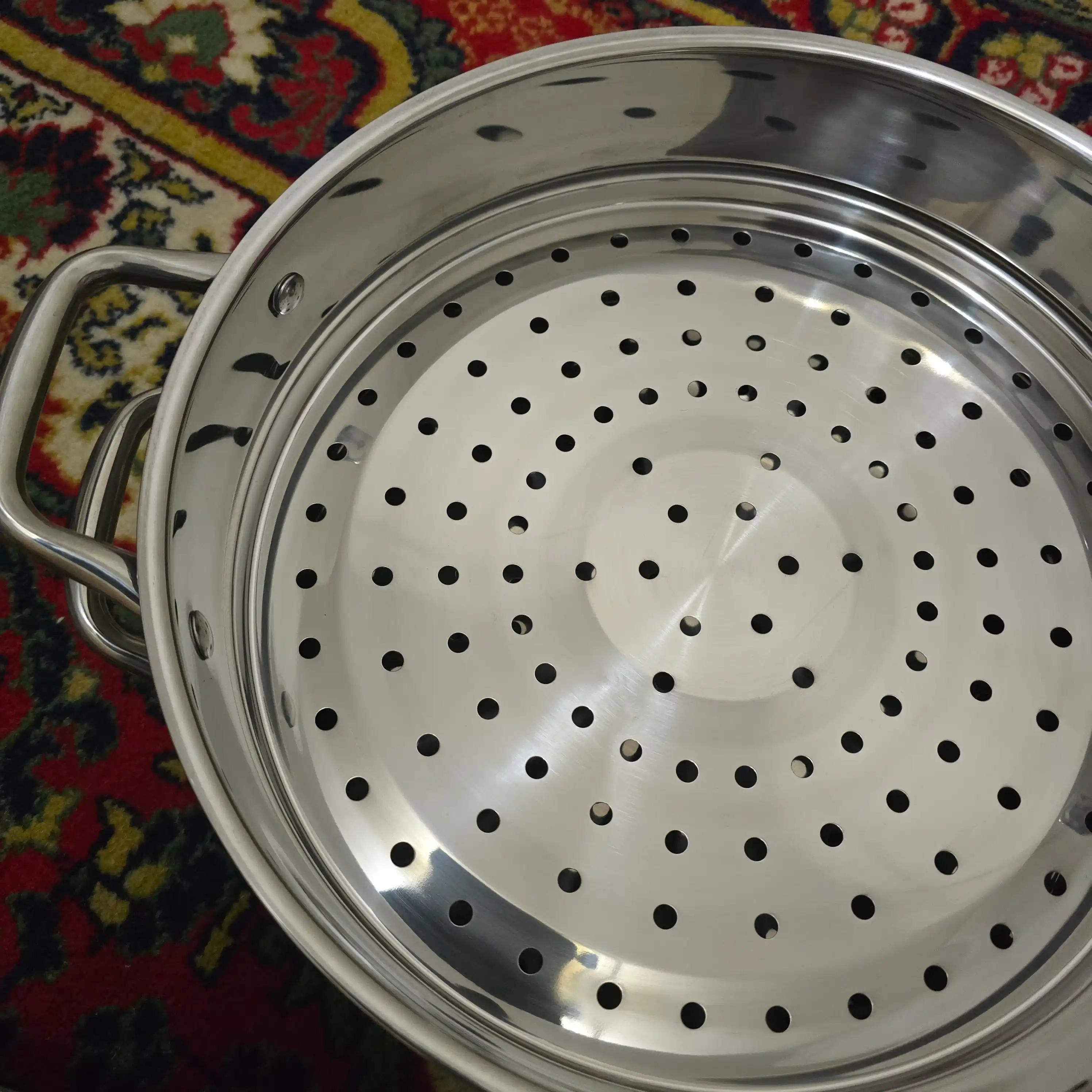 Мантоварка COOK MORE из нержавеющей стали, с крышкой, для мантов на пару