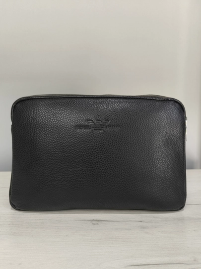 Мужская кожаная косметичка Giorgio Armani — INK-6630210